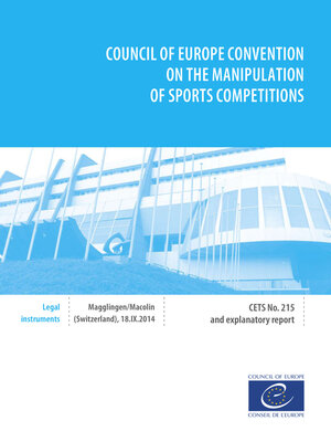 cover image of Council of Europe Convention on the manipulation of sports competitions